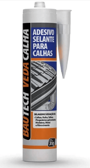 Bautech Veda Calha Cinza Cartucho 310ml - Bautech