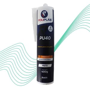 Poliplas MS Construção Preto Cartucho 400gr - Poliplás