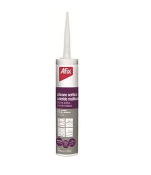 AFIX SIL. ACÉTICO MULTIUSO PRETO - CART. 270GR - Afix