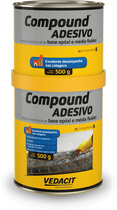 COMPOUND ADESIVO - CONJUNTO 01KG - Vedacit