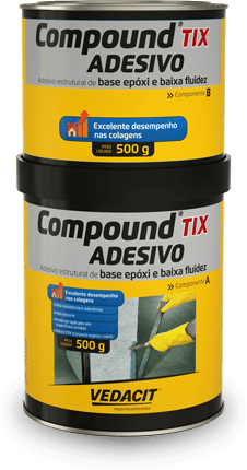 COMPOUND ADESIVO TIX - CONJUNTO 01KG - Vedacit