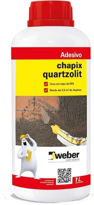 ADESIVO P/ CHAPISCO QUARTZOLIT - FRASCO 1LT - Quartzolit