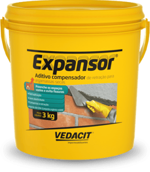 EXPANSOR ADITIVO COMP. RETRAÇÃO - GALAO 3 KG - Vedacit
