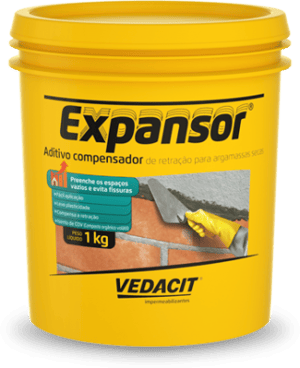 EXPANSOR ADITIVO COMP. RETRAÇÃO - POTE 01KG - Vedacit