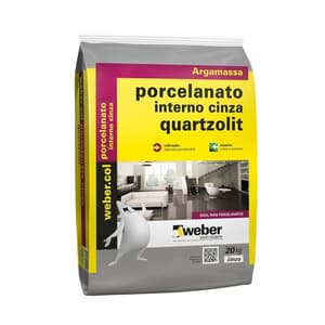 CIMENTCOLA PORCELANATO INTERNO - SACO 20KG - Quartzolit