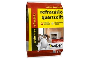 ARGAMASSA CIMENTCOLA REFRATARIO - SACO 05KG - Quartzolit