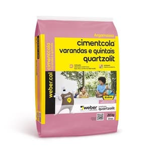 CIMENTCOLA VARANDAS E QUINTAIS - SACO 20KG - Quartzolit