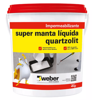 SUPER MANTA LIQUIDA QUARTZOLIT CONCRETO - GALÃO 4KG - Quartzolit