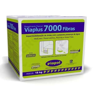 VIAPLUS 7000 FIBRAS - CAIXA 18KG - Viapol