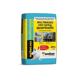 ARGAMASSA MULTI MASSA USO GERAL - SACO 20KG - Quartzolit