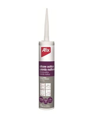 AFIX SIL. ACÉTICO MULTIUSO PRETO - CART. 270GR