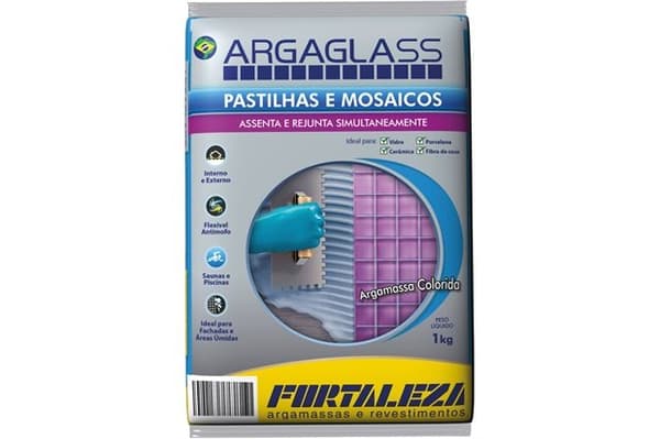 ARGAGLASS PRETO FORTALEZA - SACO 1KG