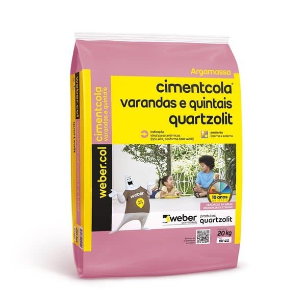 CIMENTCOLA VARANDAS E QUINTAIS - SACO 20KG