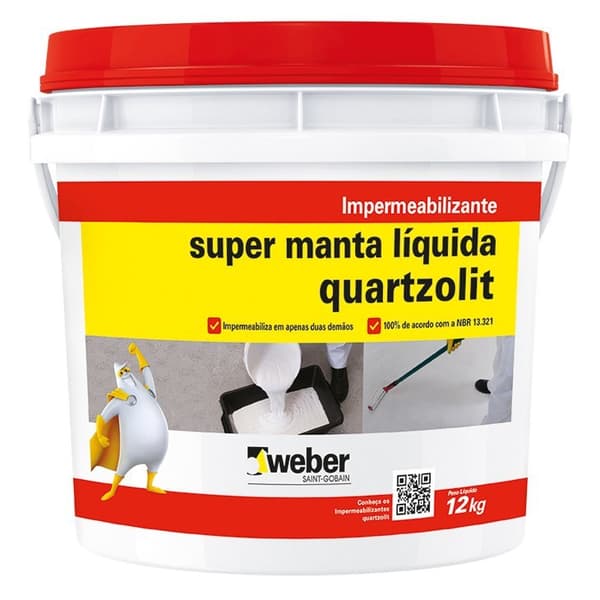 SUPER MANTA LIQUIDA QUARTZOLIT BRANCA - 12KG