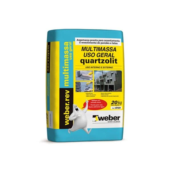 ARGAMASSA MULTI MASSA USO GERAL - SACO 20KG