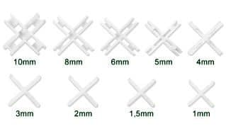 ESPAÇADOR NIVELADOR DIAMOND 1,0MM - PC 100